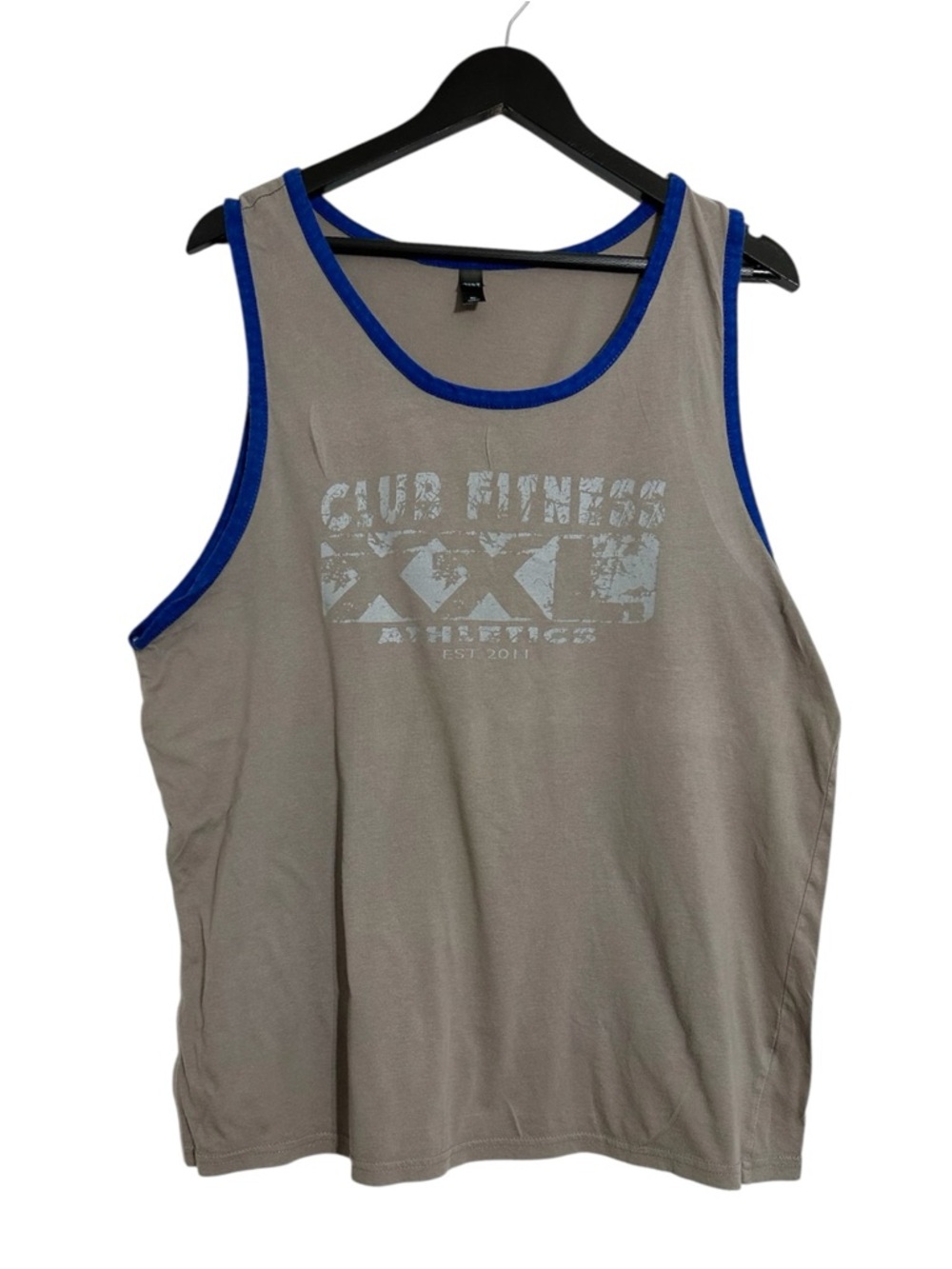 District Club Fitness Graphic Tank Y2K Ringer Size XL Gymcore Loungewear